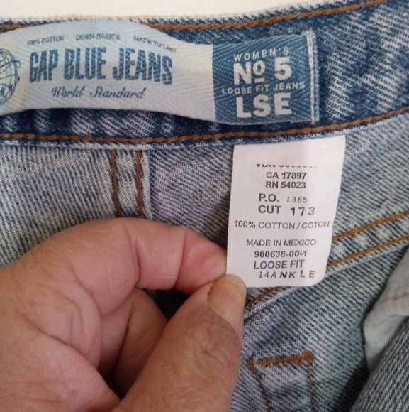 Vintage Gap loose fit jeans women's size 14 - Picture 3 of 8